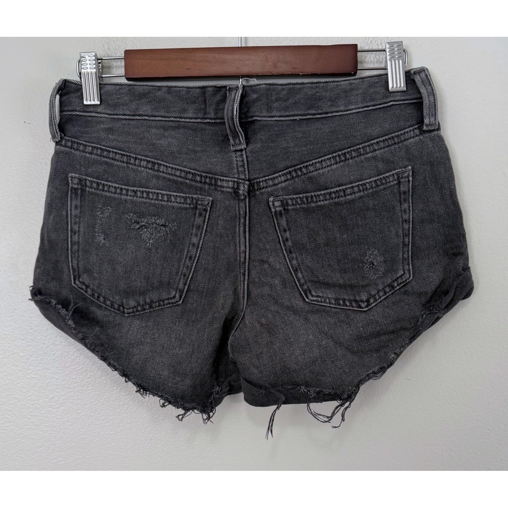 We The Free Free People Romeo Rolled Cuttoff Shorts 100% Cotton Distressed Sz 24 - Picture 4 of 8